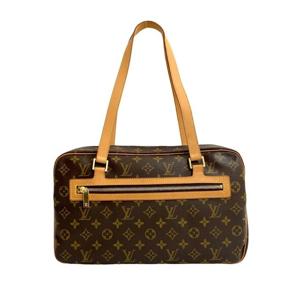 LOUIS VUITTON Vintage Brown Monogram Leather Shoulder Bag - Picture 1 of 9